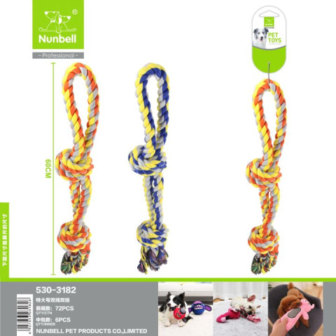 NUNBELL KÖPEK OYUN.KALIN İKİ DÜGÜM İP