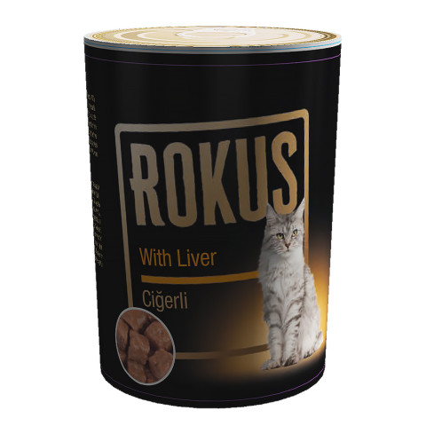 Rokus Ciğerli Kedi Konservesi 410g 