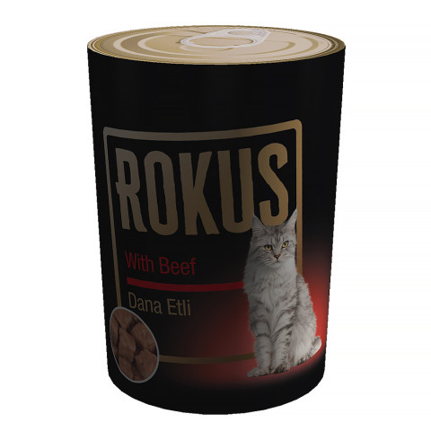 Rokus Dana Etli Kedi Konservesi 410g 