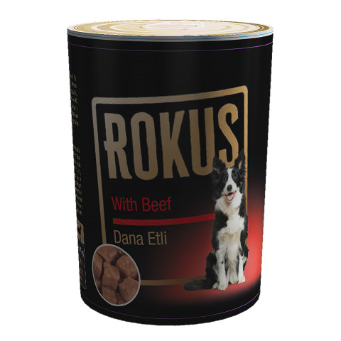 Rokus Dana Etli Köpek Konservesi 410g 