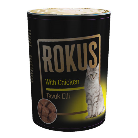 Rokus Tavuklu Kedi Konservesi 410g 