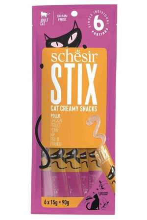 SCHESIR STIX CAT ÖDÜL MOUSSE TAVUK 12X6X15G