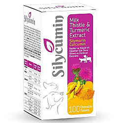 SILYCUMIN 100 TABLET (KEDİ VE KÜÇÜK IRK KÖPEKLER İÇİN ZERDAÇAL VE DEVEDİKENİ TABLETİ) 50 GR