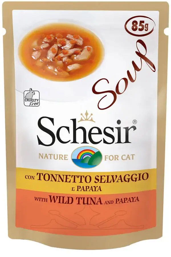 Schesir Ton Balıklı Papayalı Kedi Çorbası 85 gr