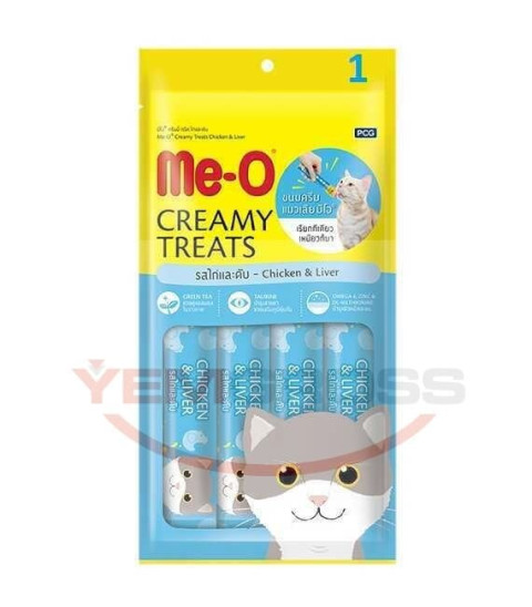 TR5CACH3615 Me-O Creamy Treat Tavuk & Ciğer Kedi Ödülü 4x15gr