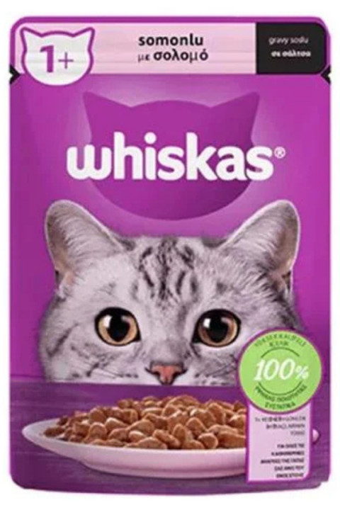 WHISKAS POUCH SOMONLU - 85 GR 